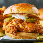 Slow Cooker Nashville Hot Chicken Sandwiches
