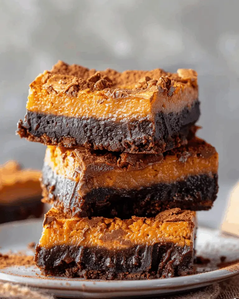 Chocolate Pumpkin Cheesecake Bars