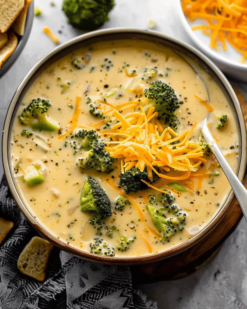 Slow Cooker Broccoli Cheese Soup