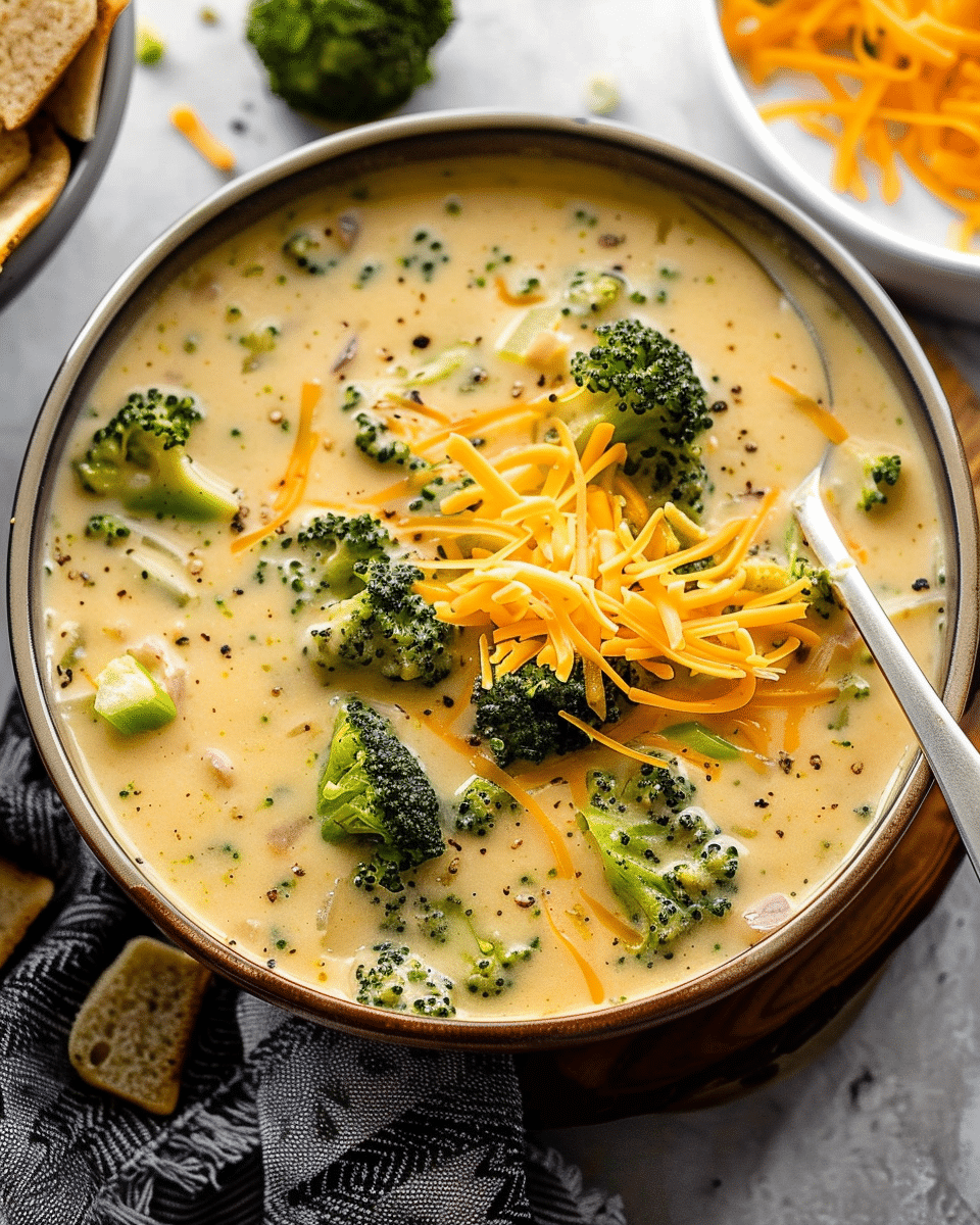 Slow Cooker Broccoli Cheese Soup