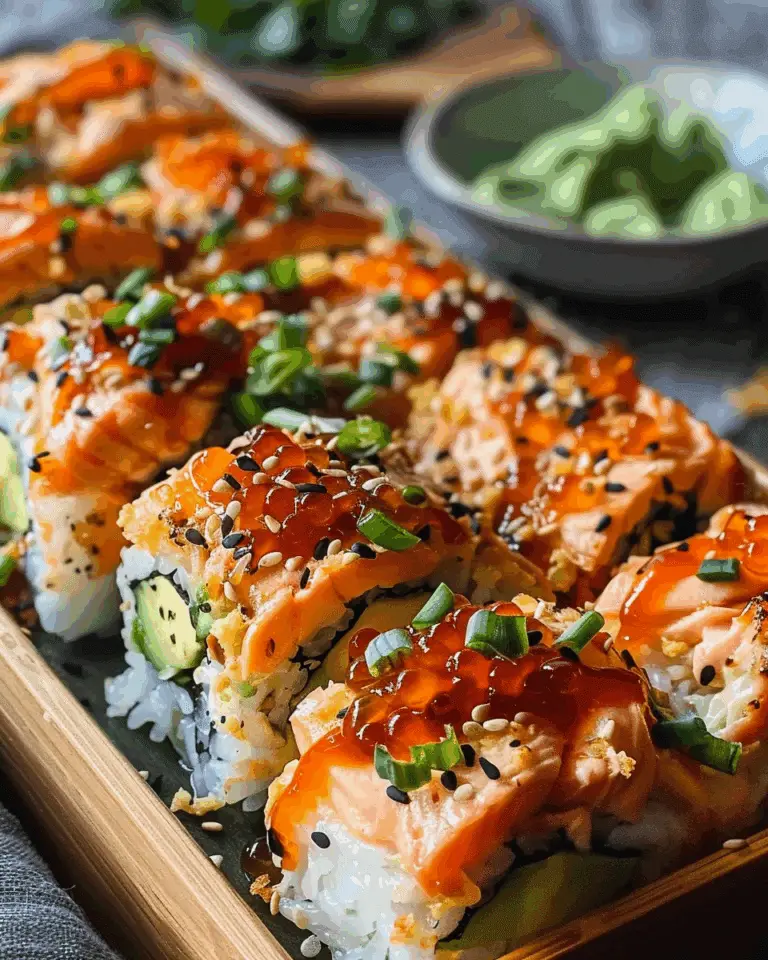 Spicy Salmon Sushi Bake