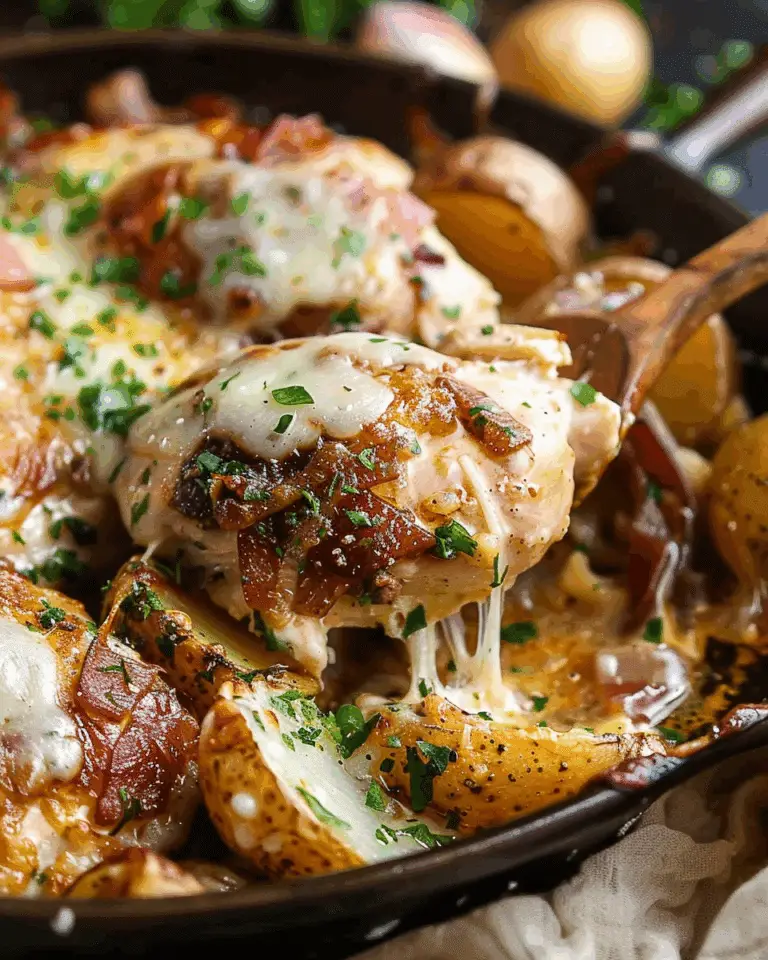 Garlic Parmesan Chicken and Potatoes Skillet