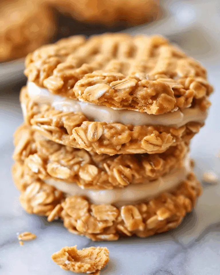 No-Bake Peanut Butter Oatmeal Cookies