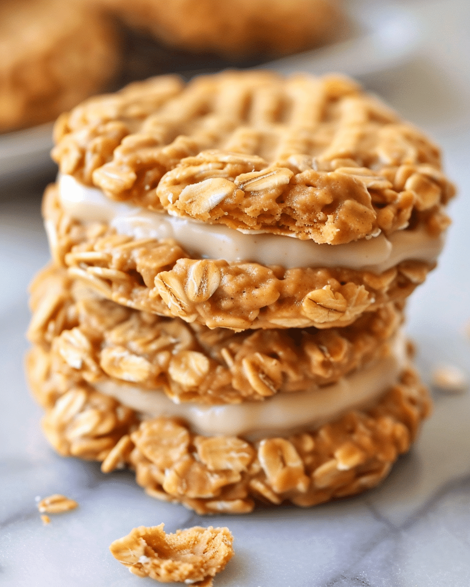 No-Bake Peanut Butter Oatmeal Cookies