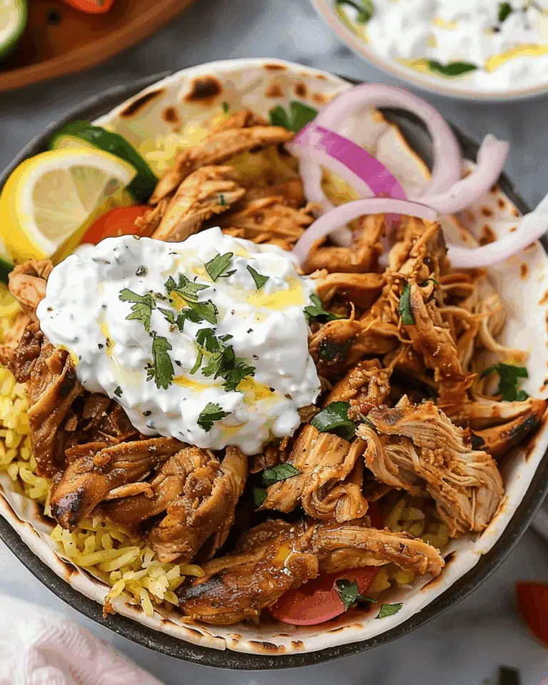 Slow Cooker Chicken Shawarma with Yogurt Sauce