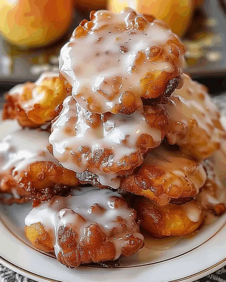 Baked Apple Fritters with Glaze