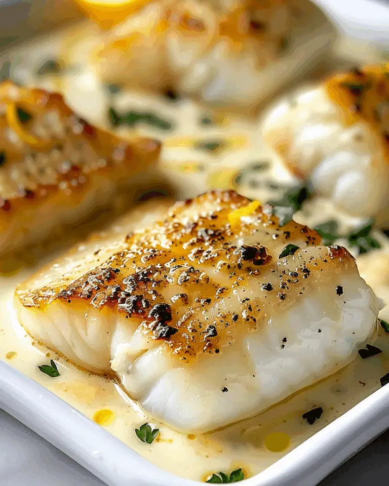 Baked Cod in Coconut-Lemon Sauce