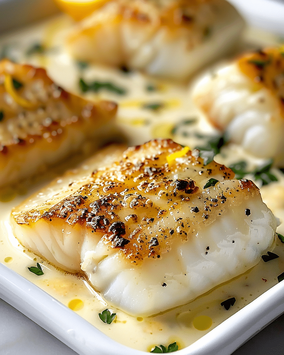Baked Cod in Coconut-Lemon Sauce