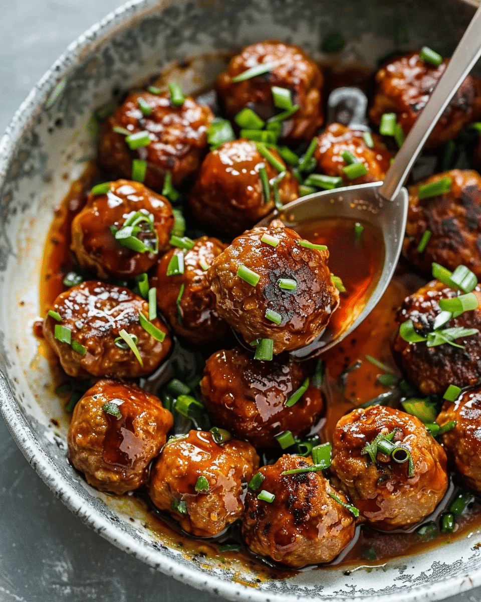 Easy Mongolian Meatballs
