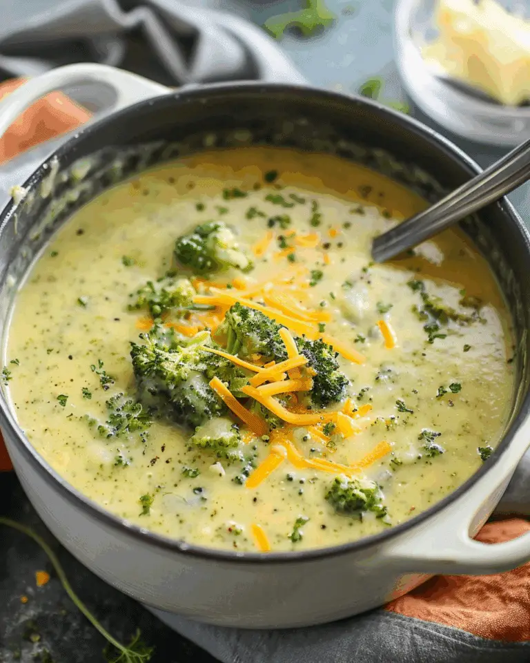 High-Protein Broccoli Cheddar Soup