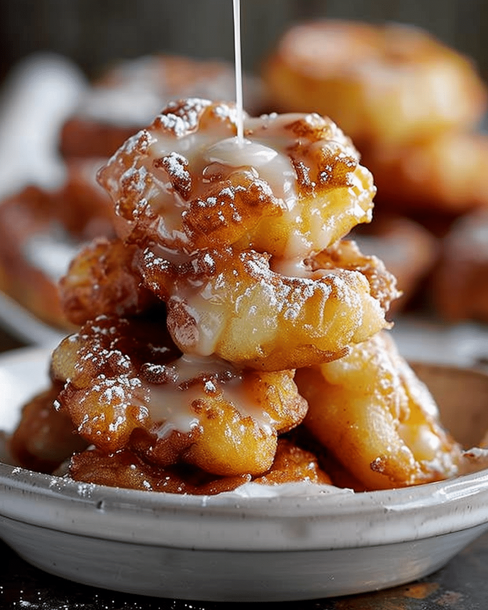 Mini Apple Fritters with Cinnamon