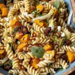Roasted Fall Pasta Salad with Butternut Squash and Brussels Sprouts