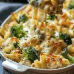 Cheesy Chicken Broccoli Alfredo Bake