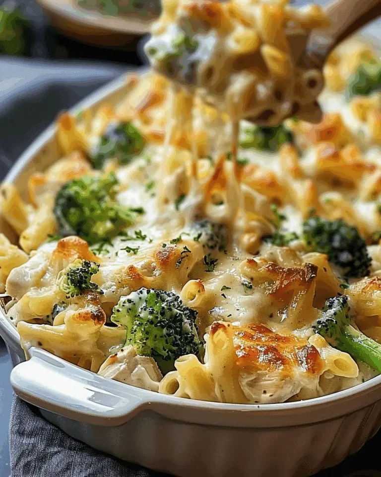 Cheesy Chicken Broccoli Alfredo Bake