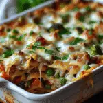 Homemade Cheesy Beef & Vegetable Casserole