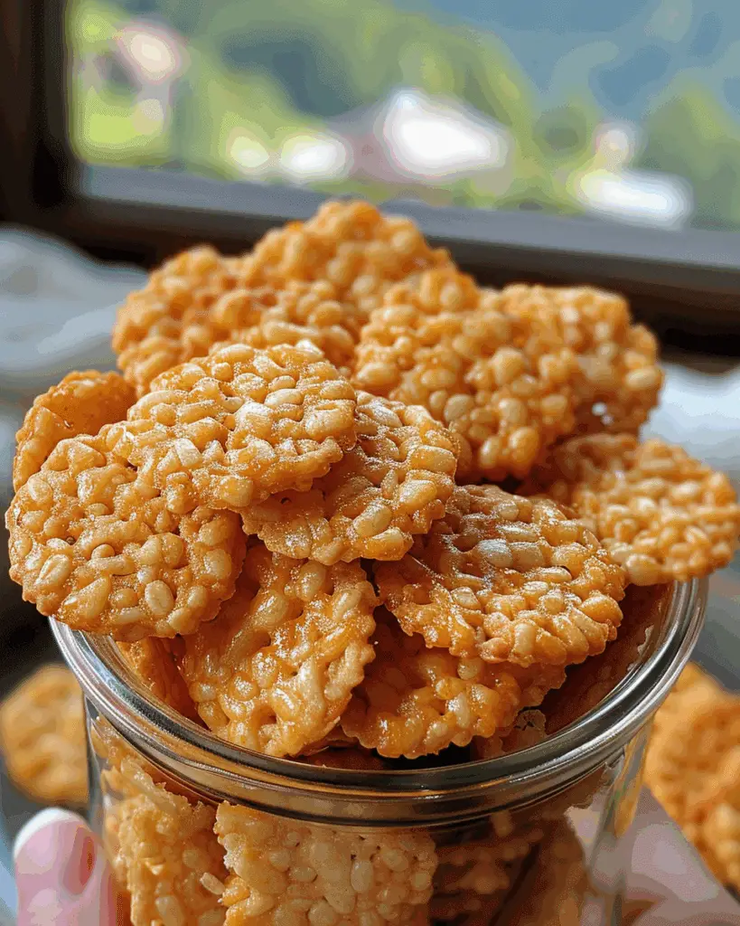 Irresistible Rice Krispie Cheddar Crackers