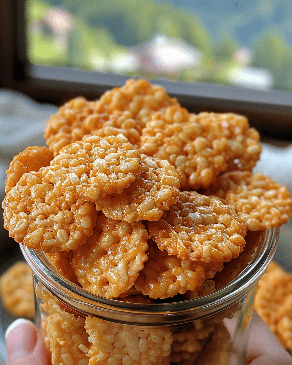 Irresistible Rice Krispie Cheddar Crackers