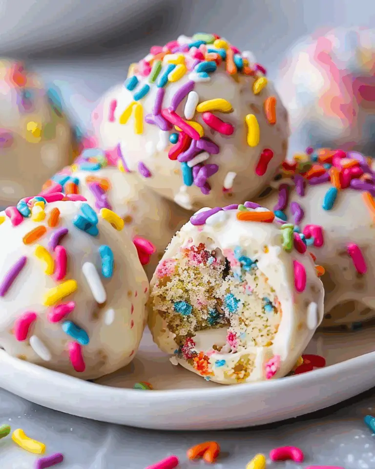 Birthday Cake Protein Balls