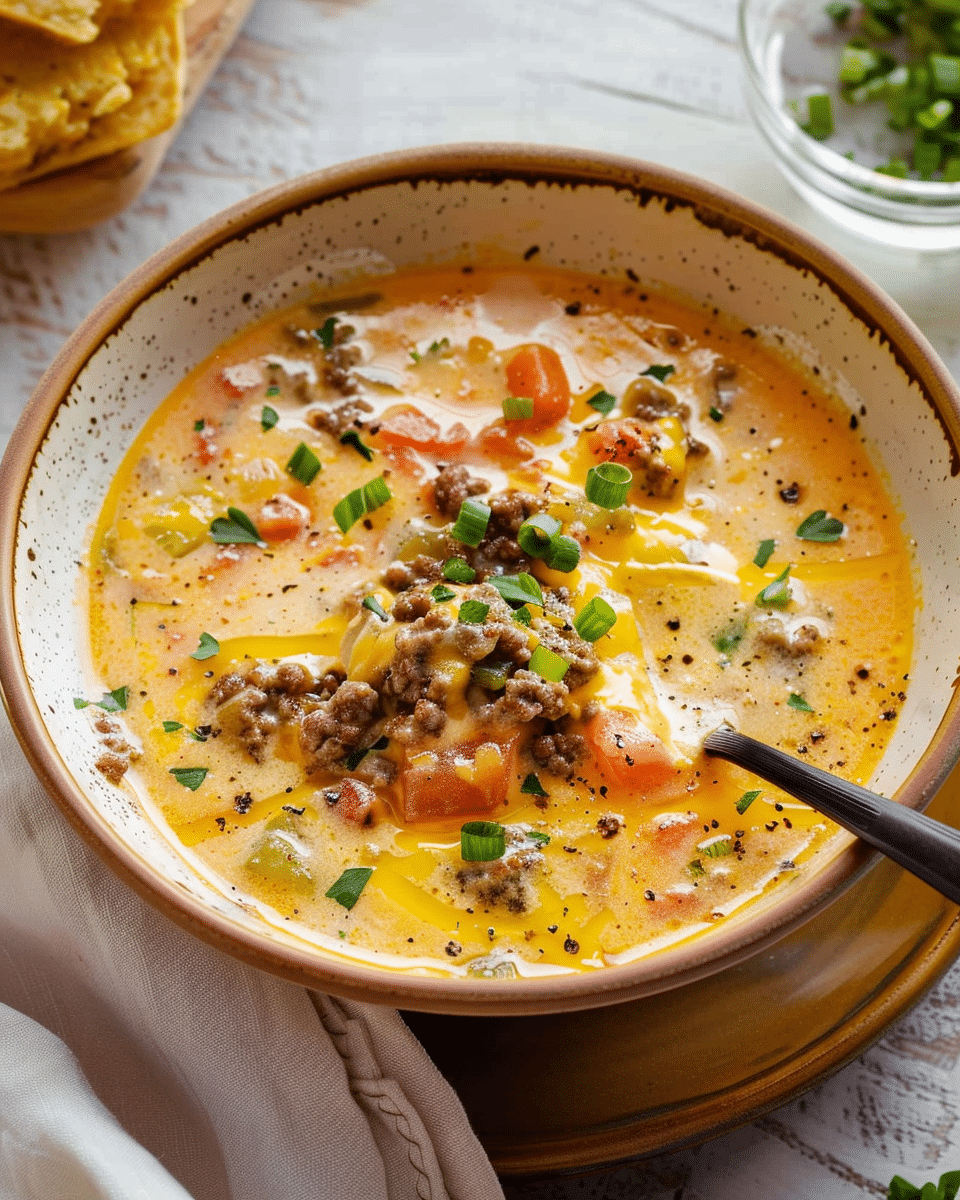 Cheeseburger Soup
