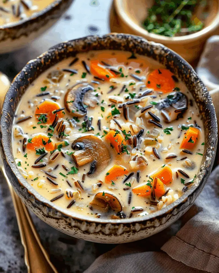 Creamy Autumn Wild Rice Soup
