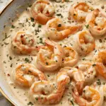 Creamy Garlic Shrimp with Mashed Potatoes
