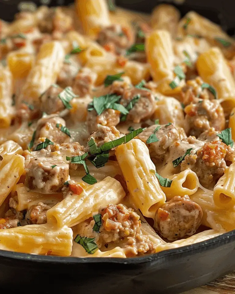Creamy Rigatoni with Italian Sausage