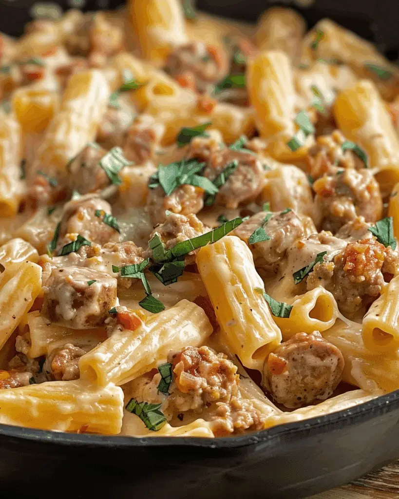 Creamy Rigatoni with Italian Sausage