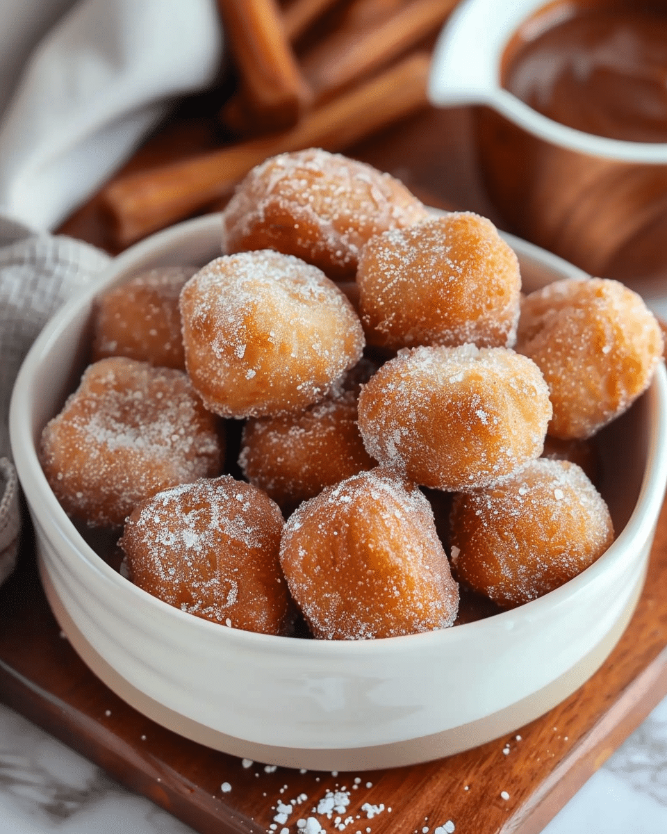Sweet Air Fryer Churro Bites