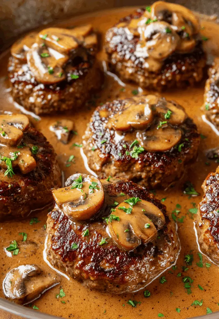 Classic Salisbury Steak with Mushroom-Onion Gravy