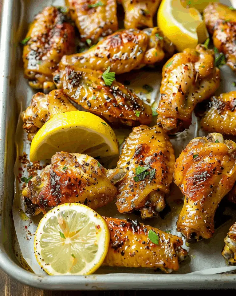 Crispy Lemon Pepper Chicken Wings