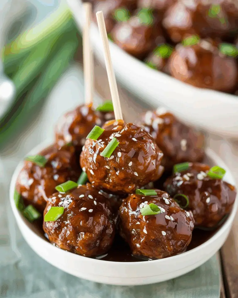 Crockpot Honey Garlic Meatballs