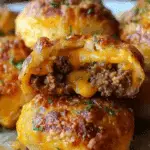Garlic Parmesan Cheeseburger Bombs