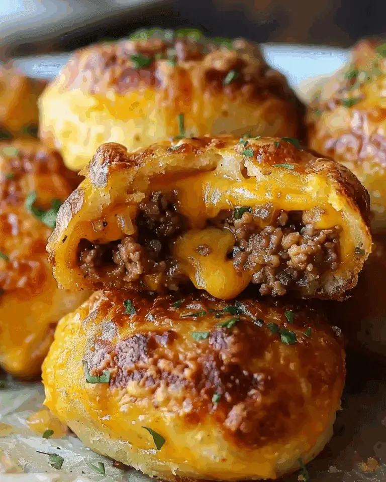 Garlic Parmesan Cheeseburger Bombs
