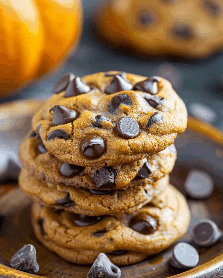 Soft Batch Pumpkin Chocolate Chip Cookies