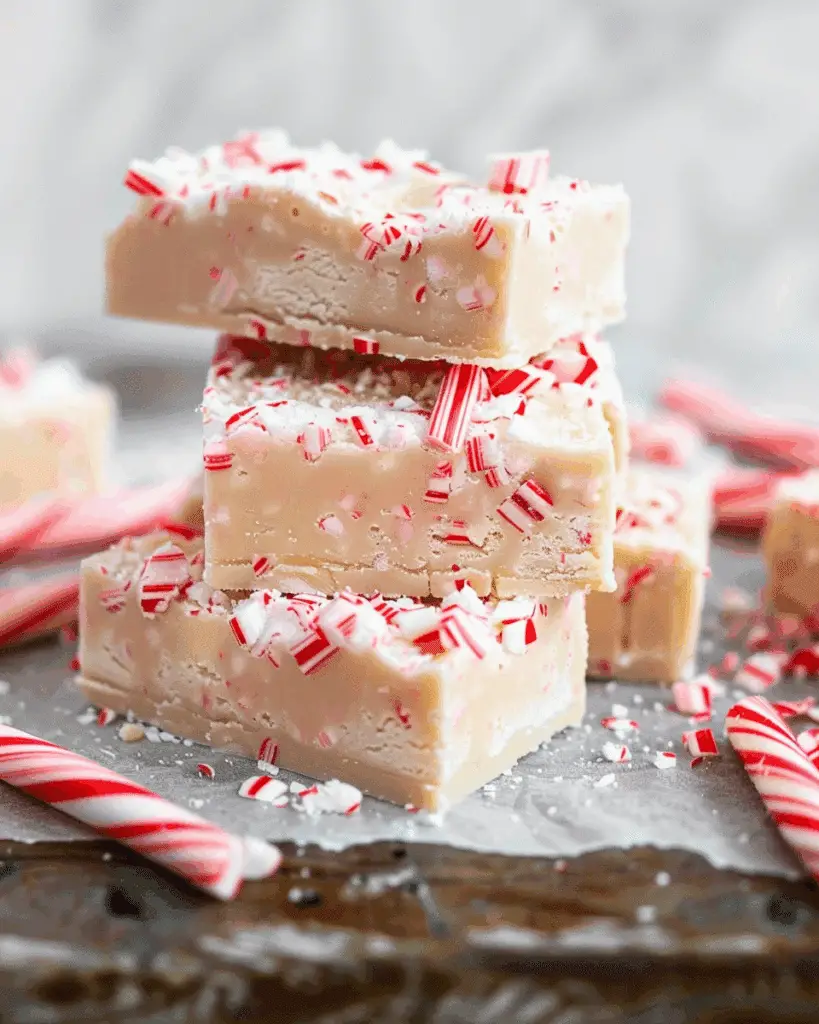 Candy Cane Peppermint Fudge