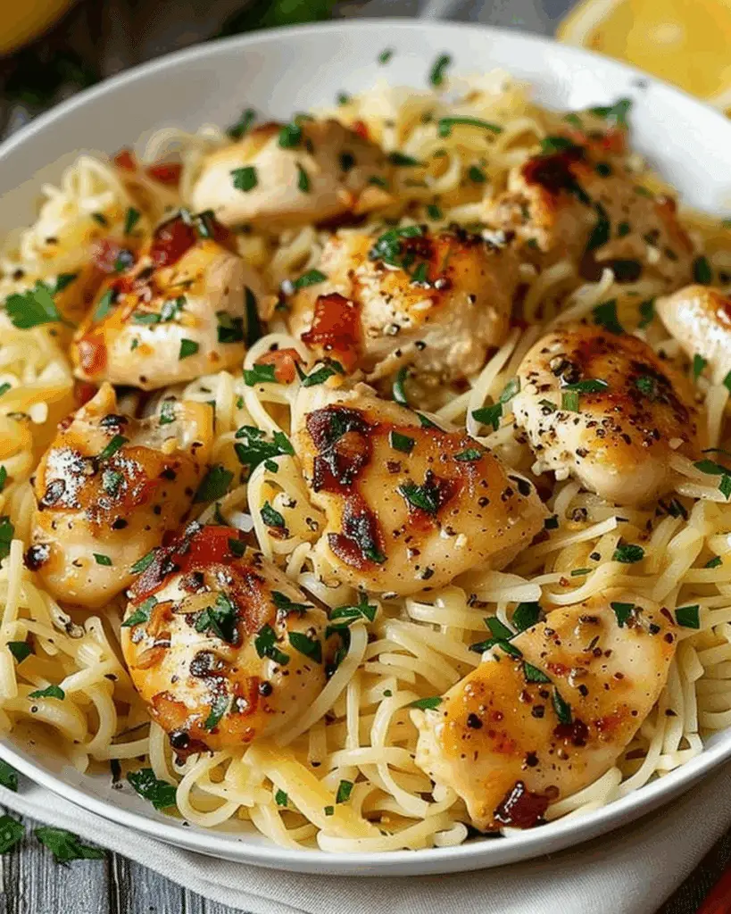 Garlic Butter Chicken with Parmesan Rice