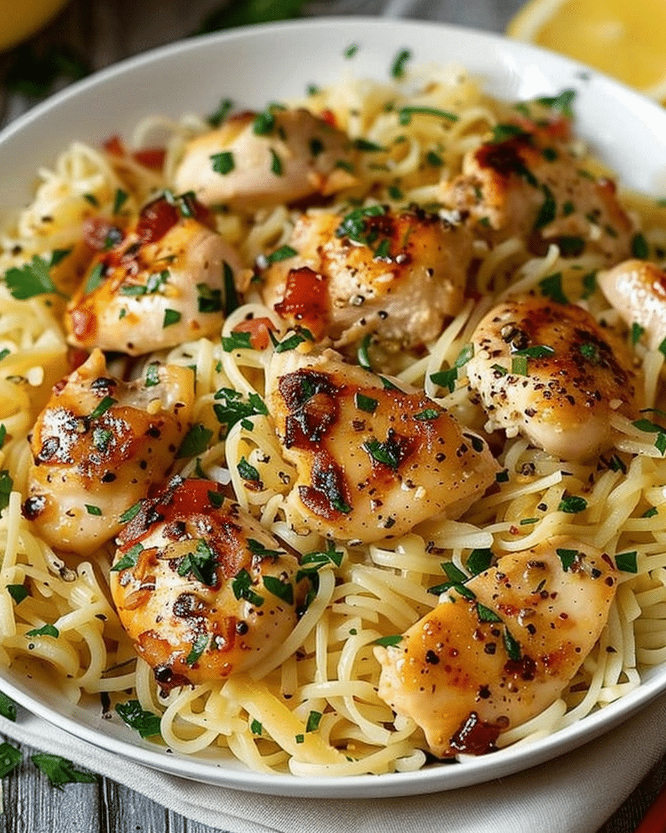 Garlic Butter Chicken with Parmesan Rice