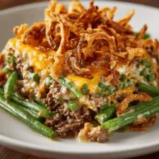 Hamburger Green Bean Casserole-image