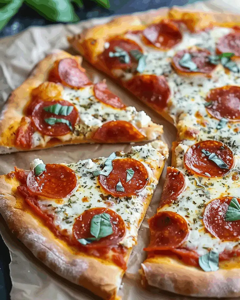 Hot Honey Pepperoni Ricotta Pizza