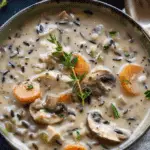 Creamy Wild Rice and Mushroom Soup