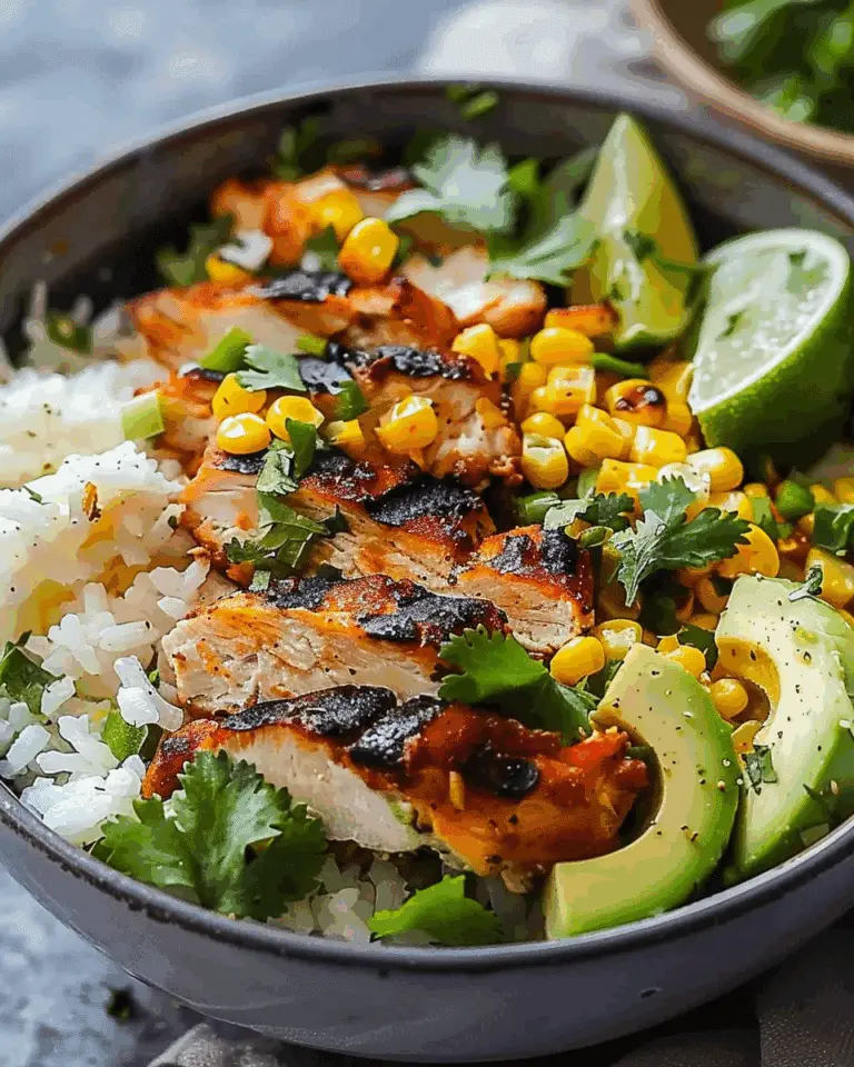 Mexican Street Corn Chicken Bowl