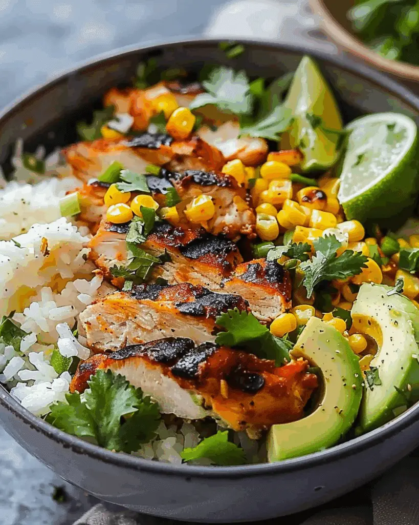 Mexican Street Corn Chicken Bowl