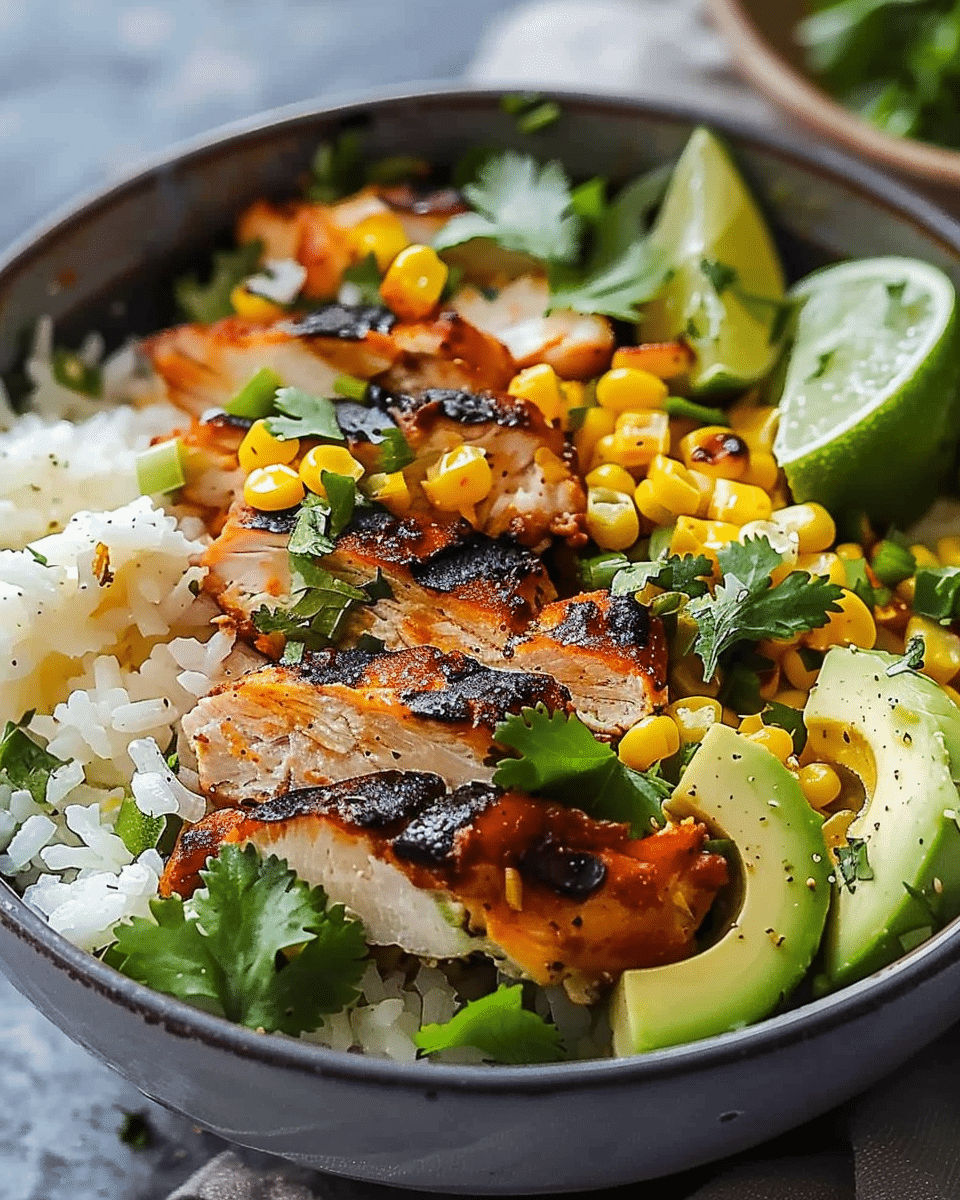Mexican Street Corn Chicken Bowl