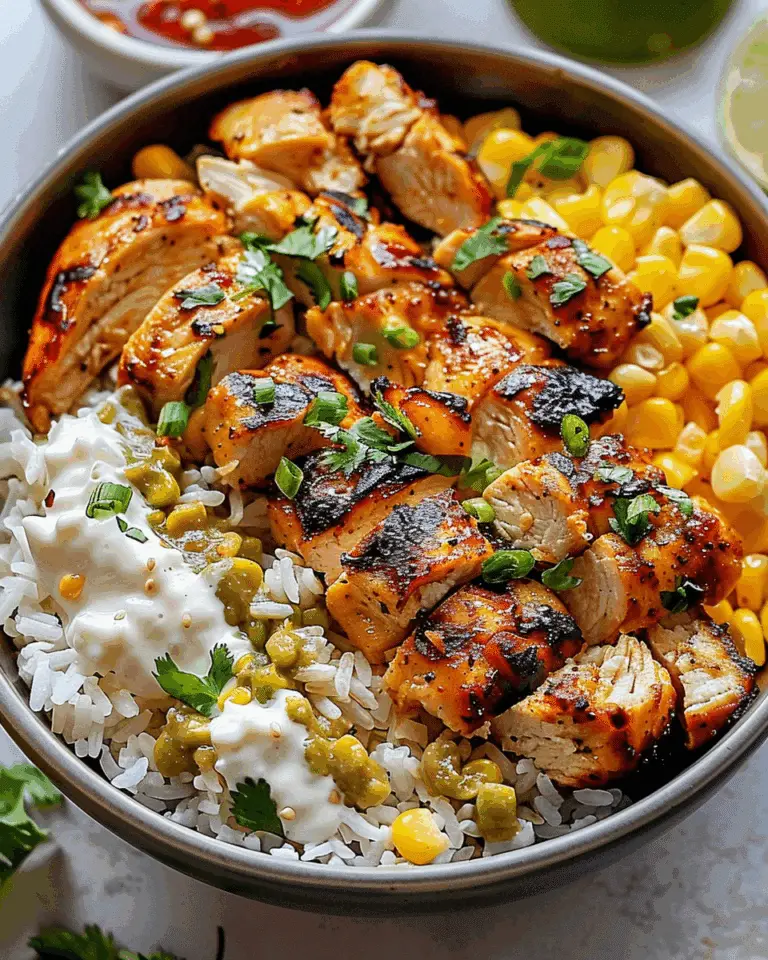 Street Corn Chicken Rice Bowl