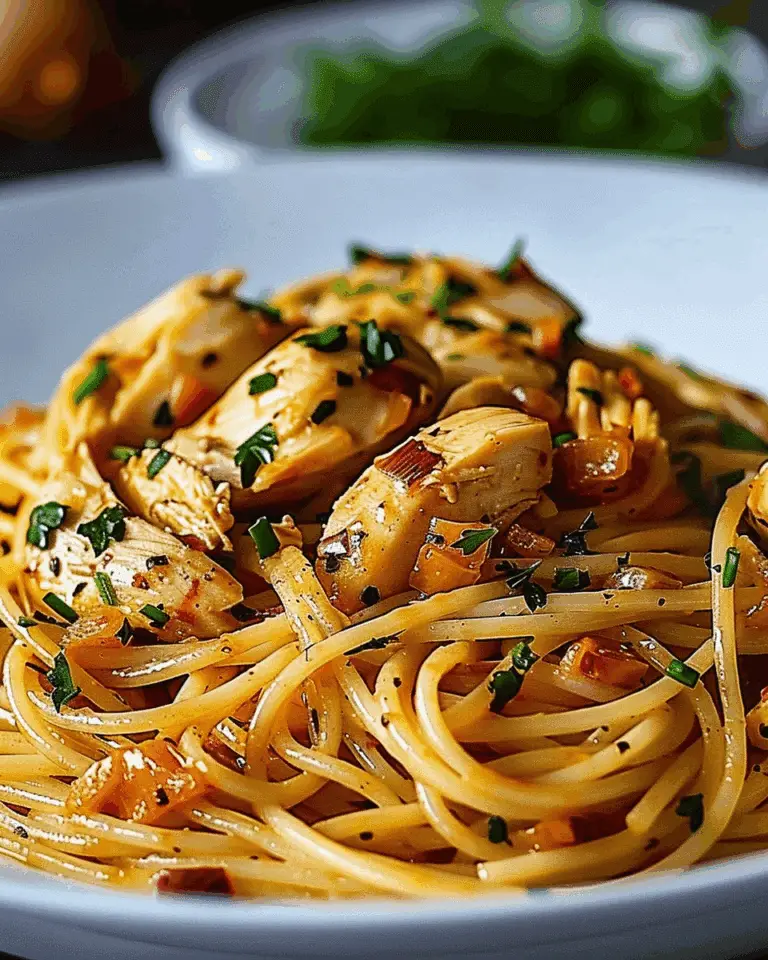 Cheesy Chicken Spaghetti Casserole with Spinach