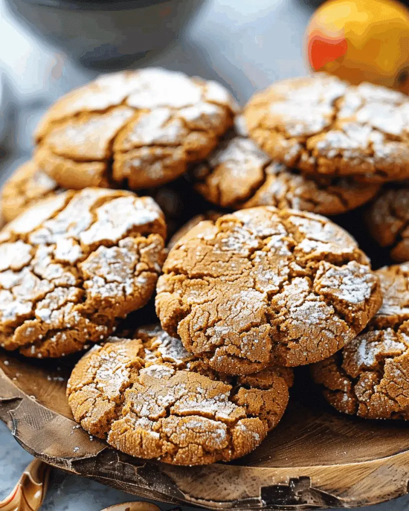 Chewy Spiced Molasses Cookies