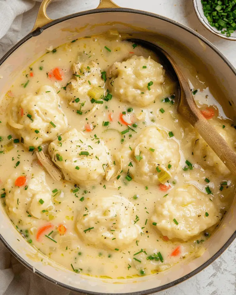 Homemade Chicken and Dumplings Recipe
