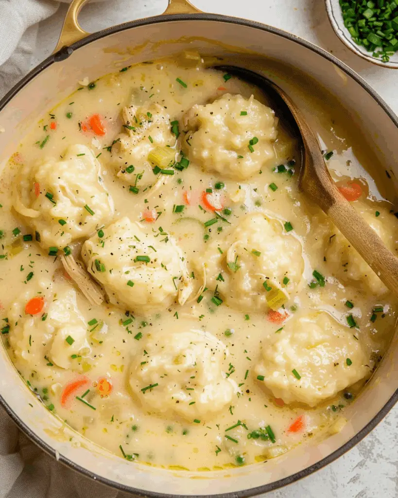 Homemade Chicken and Dumplings Recipe