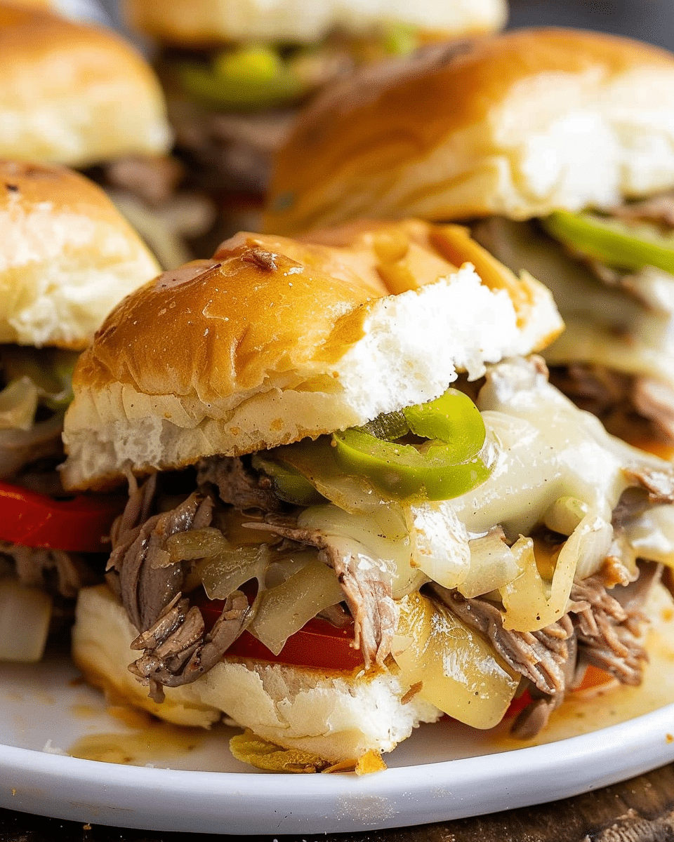 Philly Cheesesteak Sliders