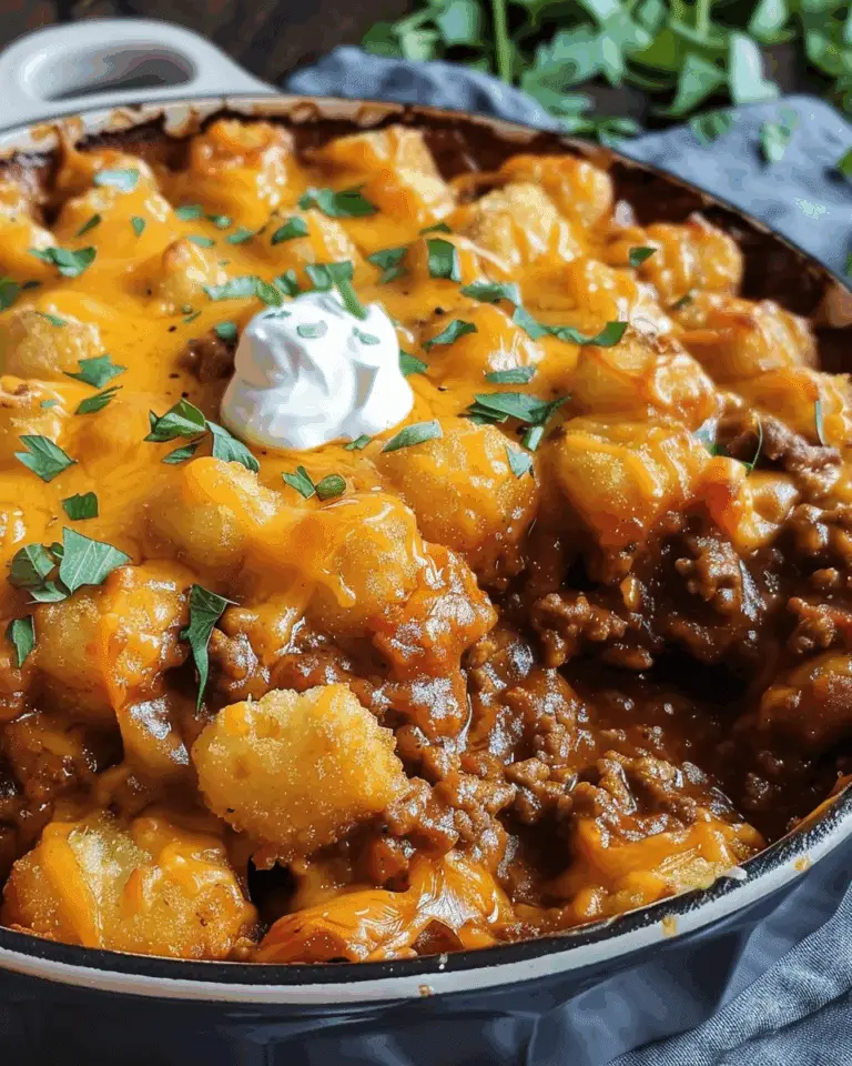 Sloppy Joe Tater Tot Casserole